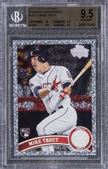 2011 Topps Update "Diamond Anniversary" #US175 Mike Trout Rookie Card – BGS GEM MINT 9.5